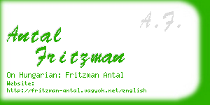 antal fritzman business card
